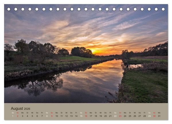 Produktbild: Lichtstimmungen im sch&ouml;nen Schleswig Holstein (Tischkalender 2026 DIN A5 quer), CALVENDO Monatskalender