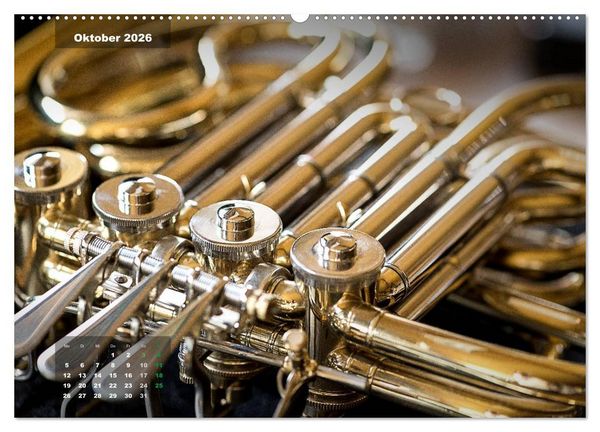 Produktbild: Das Horn, ein herrliches Instrument (hochwertiger Premium Wandkalender 2026 DIN A2 quer), Kunstdruck in Hochglanz