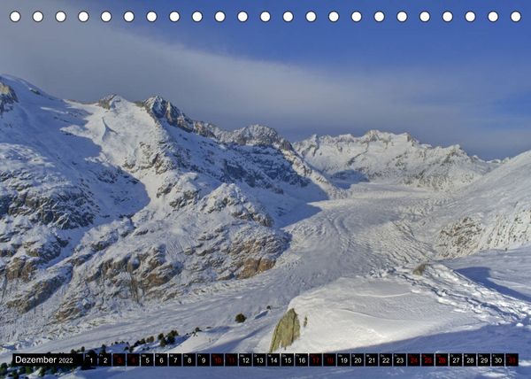 Produktbild: Aletschgletscher - Gr&ouml;&szlig;ter und l&auml;ngster Gletscher der Alpen (Tischkalender 2022 DIN A5 quer)