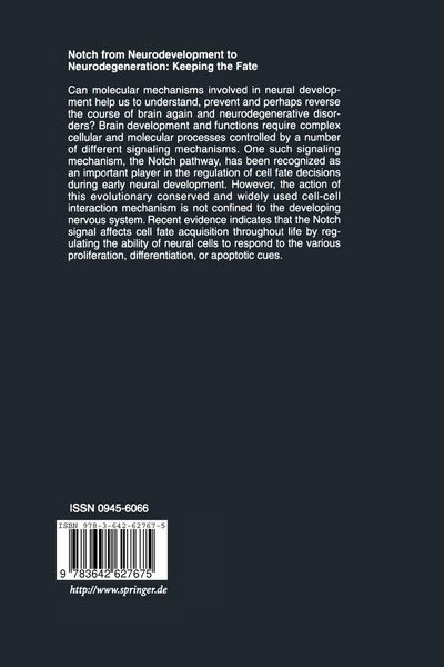Produktbild: Notch from Neurodevelopment to Neurodegeneration: Keeping the Fate