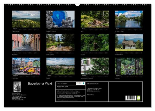 Produktbild: Bayerischer Wald (Wandkalender 2026 DIN A2 quer), CALVENDO Monatskalender