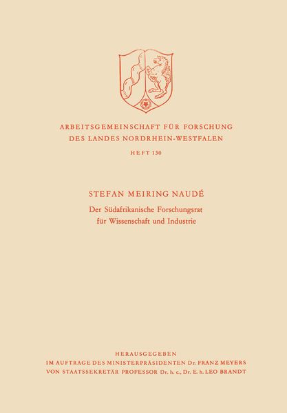 Produktbild: Der S&uuml;dafrikanische Forschungsrat f&uuml;r Wissenschaft und Industrie