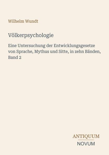 Produktbild: V&ouml;lkerpsychologie