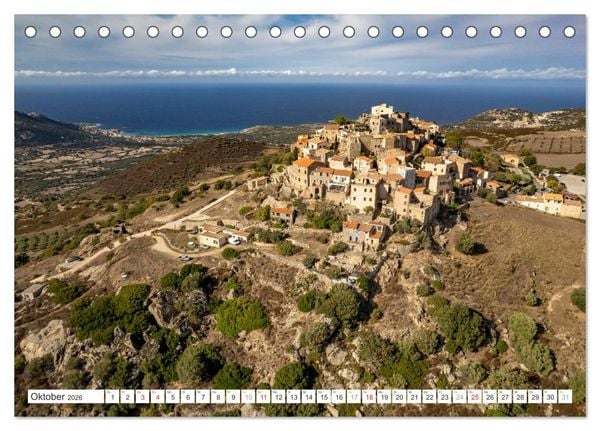 Produktbild: Korsika - Calvi und die Balagne (Tischkalender 2026 DIN A5 quer), CALVENDO Monatskalender