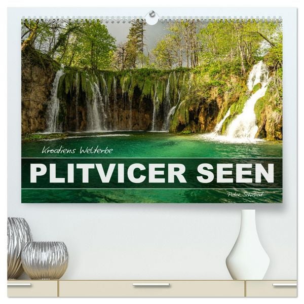 Produktbild: Welterbe in Kroatien - Plitvicer Seen (hochwertiger Premium Wandkalender 2026 DIN A2 quer), Kunstdruck in Hochglanz