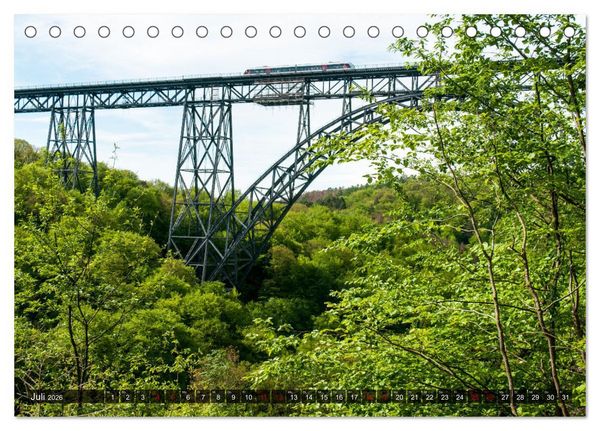 Produktbild: M&uuml;ngstener Br&uuml;cke - Stahlkonstruktion der Superlative (Tischkalender 2026 DIN A5 quer), CALVENDO Monatskalender