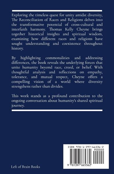 Produktbild: The Reconciliation of Races and Religions