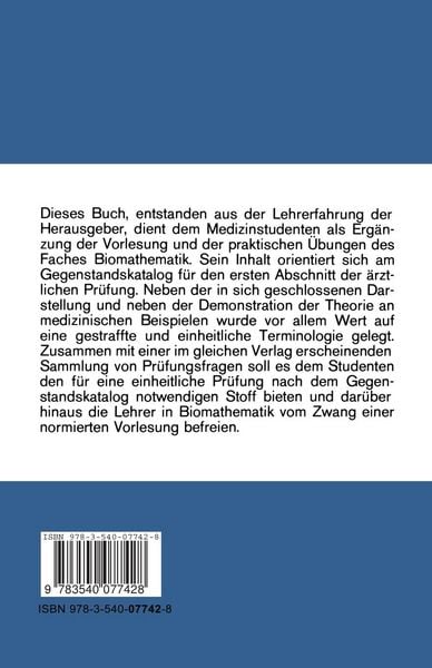 Produktbild: Biomathematik f&uuml;r Mediziner