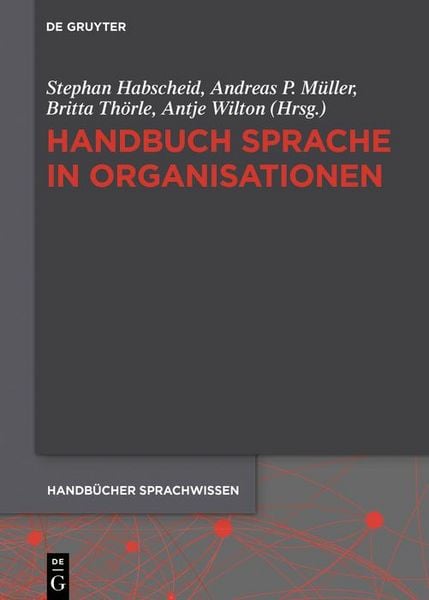 Produktbild: Handbuch Sprache in Organisationen