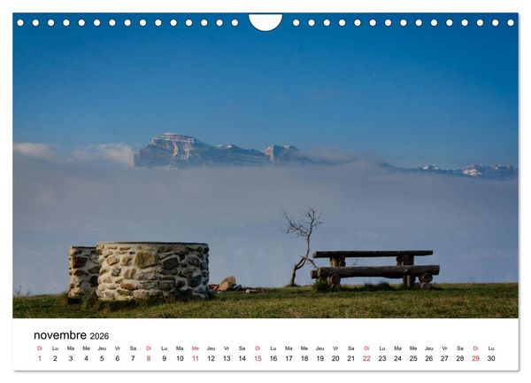 Produktbild: Le massif de Belledonne, vues sur les Alpes (Calendrier mural 2026 DIN A4 vertical), CALVENDO calendrier mensuel