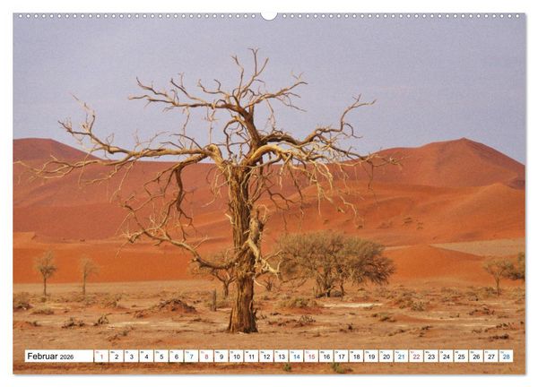 Produktbild: Namibia, Faszination W&uuml;ste und Tierwelt (hochwertiger Premium Wandkalender 2026 DIN A2 quer), Kunstdruck in Hochglanz