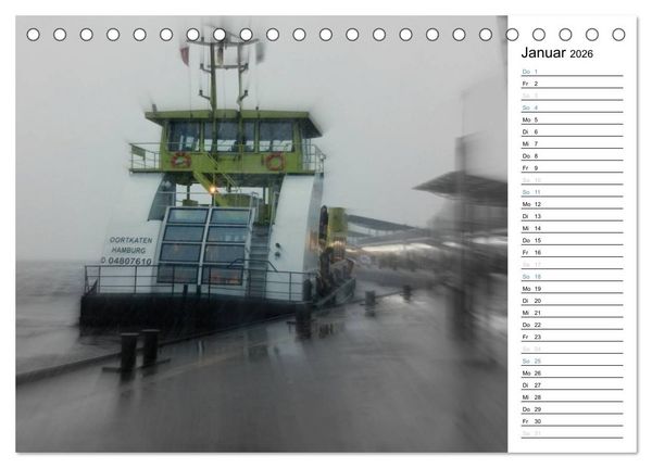 Produktbild: Hafen Hamburg (Tischkalender 2026 DIN A5 quer), CALVENDO Monatskalender