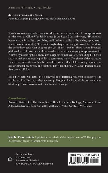 Produktbild: Pragmatism and Prejudice of Oliver Wendell Holmes Jr.