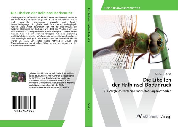 Die Libellen der Halbinsel Bodanrück, Taschenbuch von Manuel Fiebrich, AV Akademikerverlag, 9783639476255