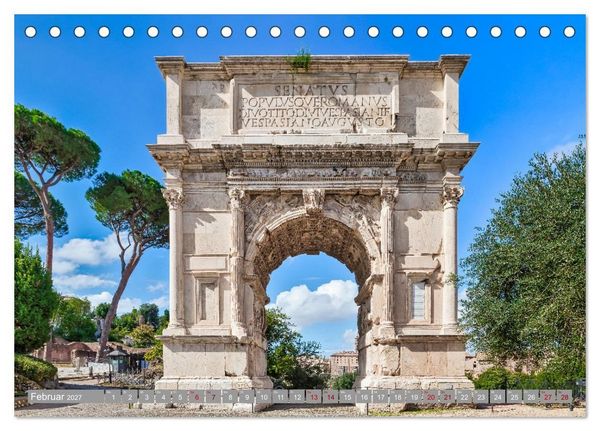 Produktbild: Rom - Ewige Stadt am Tiber (Tischkalender 2027 DIN A5 quer), CALVENDO Monatskalender