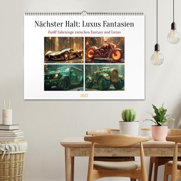 Produktbild: N&auml;chster Halt: Luxus Fantasien (Wandkalender 2027 DIN A2 quer), CALVENDO Monatskalender