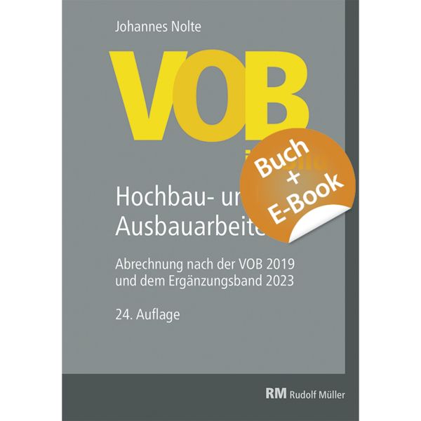 Produktbild: VOB im Bild-Hochbau-und Ausbauarbeiten-mit E-Book