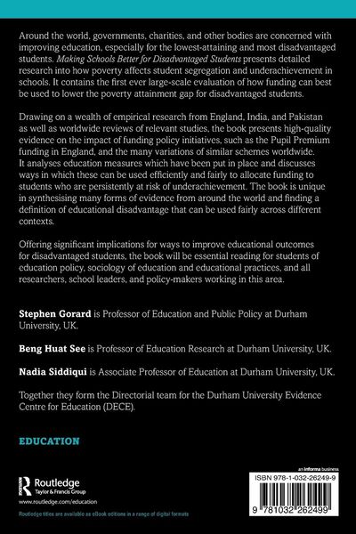 Produktbild: Making Schools Better for Disadvantaged Students