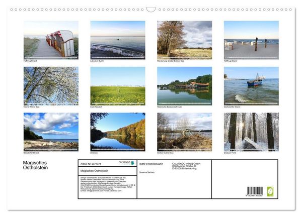 Produktbild: Magisches Ostholstein (Wandkalender 2027 DIN A2 quer), CALVENDO Monatskalender