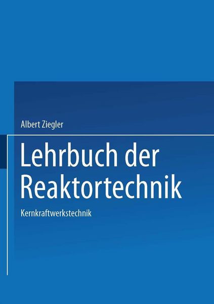 Produktbild: Lehrbuch der Reaktortechnik