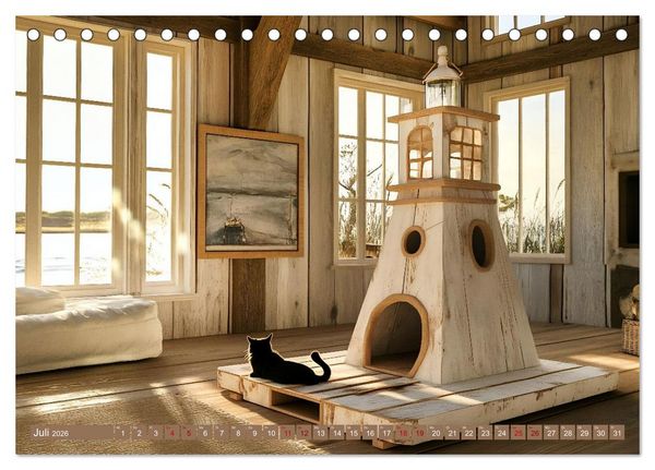 Produktbild: Wohntr&auml;ume aus Holz (Tischkalender 2026 DIN A5 quer), CALVENDO Monatskalender