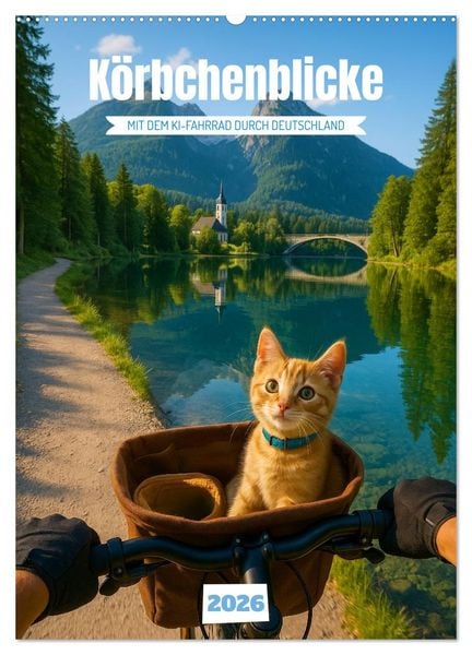 Körbchenblicke (Wandkalender 2026 DIN A2 hoch), CALVENDO Monatskalender