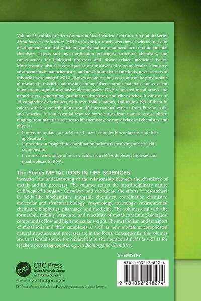 Produktbild: Modern Avenues in Metal-Nucleic Acid Chemistry