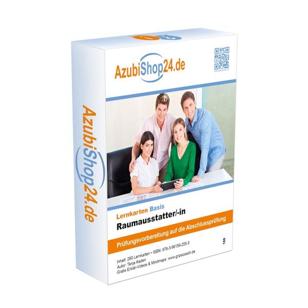 Produktbild: AzubiShop24.de Basis-Lernkarten Raumausstatter /-in