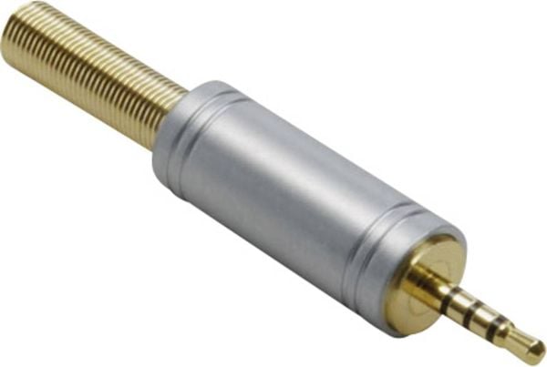 BKL Electronic 1103086 Klinken-Steckverbinder 2.5 mm Stecker, gerade Polzahl: 4 Stereo Gold 1 St.