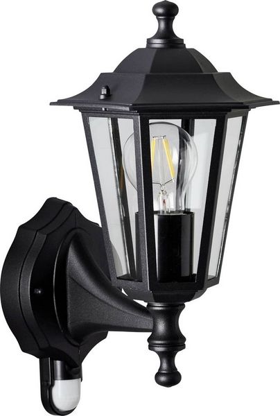 Produktbild: Brilliant Carleen 91019A06 Au&szlig;enwandleuchte mit Bewegungsmelder E27 Schwarz