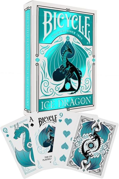 Bicycle® Ice Dragon (Designer Spielkarten, Poker, Skat...)
