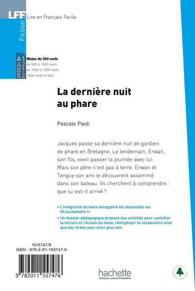 Produktbild: La derniere nuit au Phare - Livre + downloadable audio