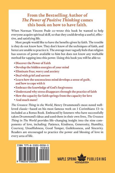 Produktbild: The Power of Positive Faith Bonus Book the Greatest Thing in the World