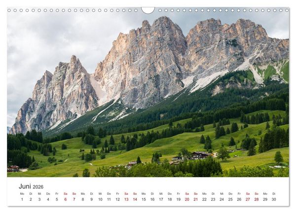 Produktbild: Ein Spaziergang in den Dolomiten (Wandkalender 2026 DIN A3 quer), CALVENDO Monatskalender