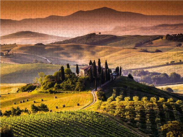 Produktbild: CALVENDO Puzzle Weinanbaugebiet und Landschaft in der Toskana 1000 Teile Lege-Gr&ouml;&szlig;e 64 x 48 cm Foto-Puzzle Bild von Elisabeth Stanzer