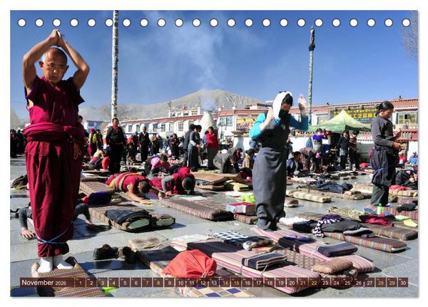 Produktbild: Tibet bewegt (Tischkalender 2026 DIN A5 quer), CALVENDO Monatskalender