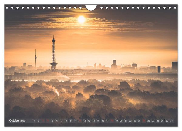 Produktbild: Berlin von oben (Wandkalender 2026 DIN A4 quer), CALVENDO Monatskalender