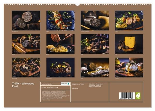 Produktbild: Tr&uuml;ffel - schwarzes Gold (hochwertiger Premium Wandkalender 2027 DIN A2 quer), Kunstdruck in Hochglanz