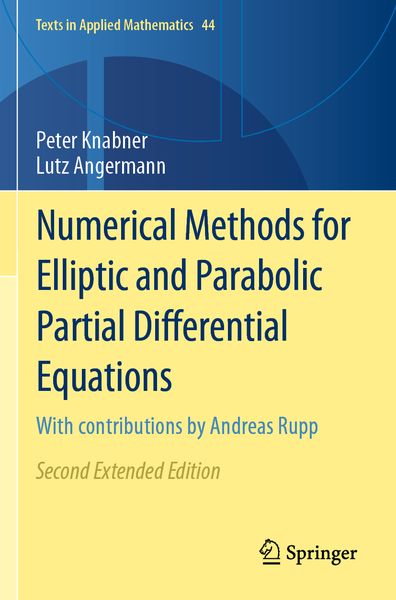 Produktbild: Numerical Methods for Elliptic and Parabolic Partial Differential Equations