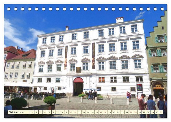 Produktbild: Unterwegs in Landshut (Tischkalender 2026 DIN A5 quer), CALVENDO Monatskalender