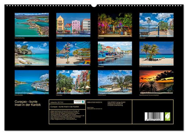 Produktbild: Cura&ccedil;ao - bunte Insel in der Karibik (hochwertiger Premium Wandkalender 2026 DIN A2 quer), Kunstdruck in Hochglanz