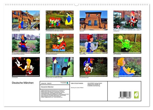 Produktbild: Deutsche M&auml;rchen (hochwertiger Premium Wandkalender 2026 DIN A2 quer), Kunstdruck in Hochglanz