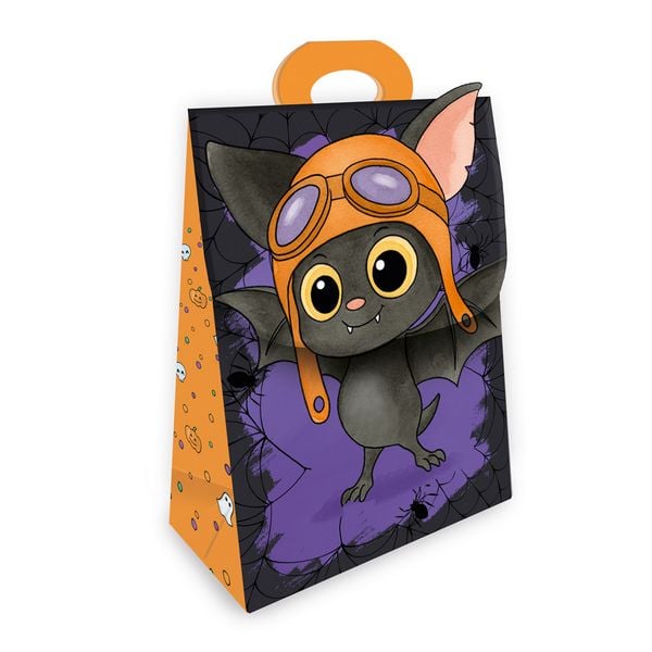 Produktbild: TR&Ouml;TSCH - Geschenktasche mit Verschluss Gruselfreunde Fledermaus