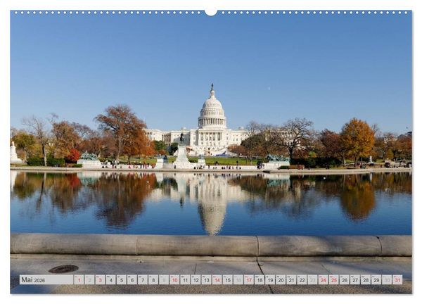 Produktbild: Washington D.C. (Wandkalender 2026 DIN A2 quer), CALVENDO Monatskalender