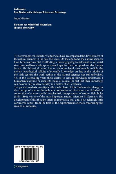 Produktbild: Hermann von Helmholtz&rsquo;s Mechanism: The Loss of Certainty