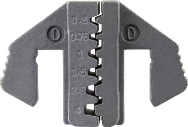 Produktbild: TOOLCRAFT PLE-0D Crimp-Eins&auml;tze Aderendh&uuml;lsen Quetschbereich: 0.5 bis 4 mm&sup2; Passend f&uuml;r Marke (Zangen): TOOLCRAFT PZ-500