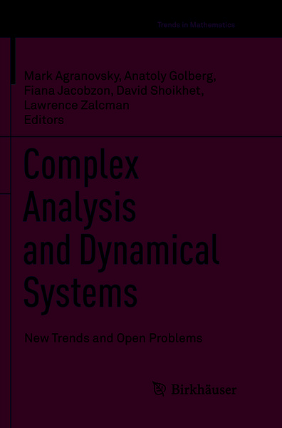Produktbild: Complex Analysis and Dynamical Systems