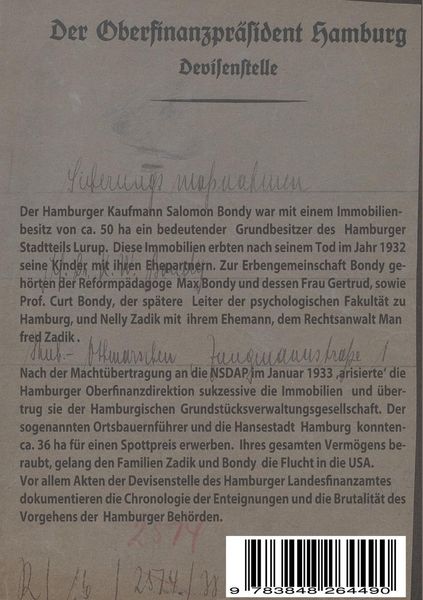 Produktbild: Luruper Immobilien der Erbengemeinschaft Salomon Bondys