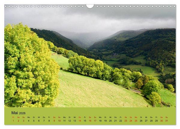 Produktbild: Naturparadies Auvergne (Wandkalender 2026 DIN A3 quer), CALVENDO Monatskalender