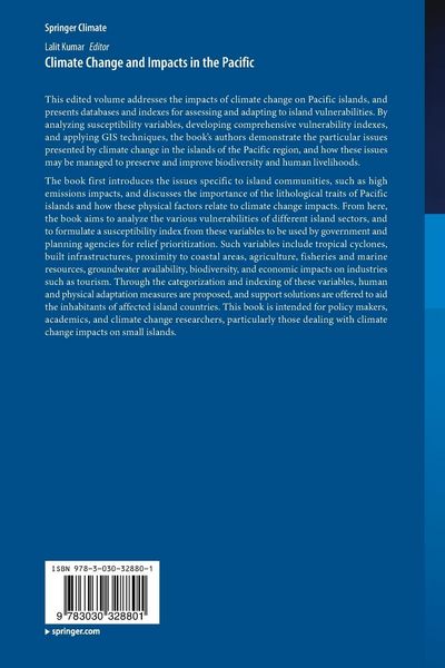 Produktbild: Climate Change and Impacts in the Pacific